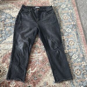 Women's Black Distressed Jeans